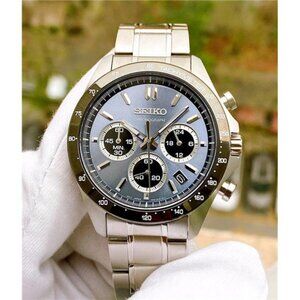 COPY - Seiko Spirit Chronograph Blue Dial Stainless Steel Men's Watch